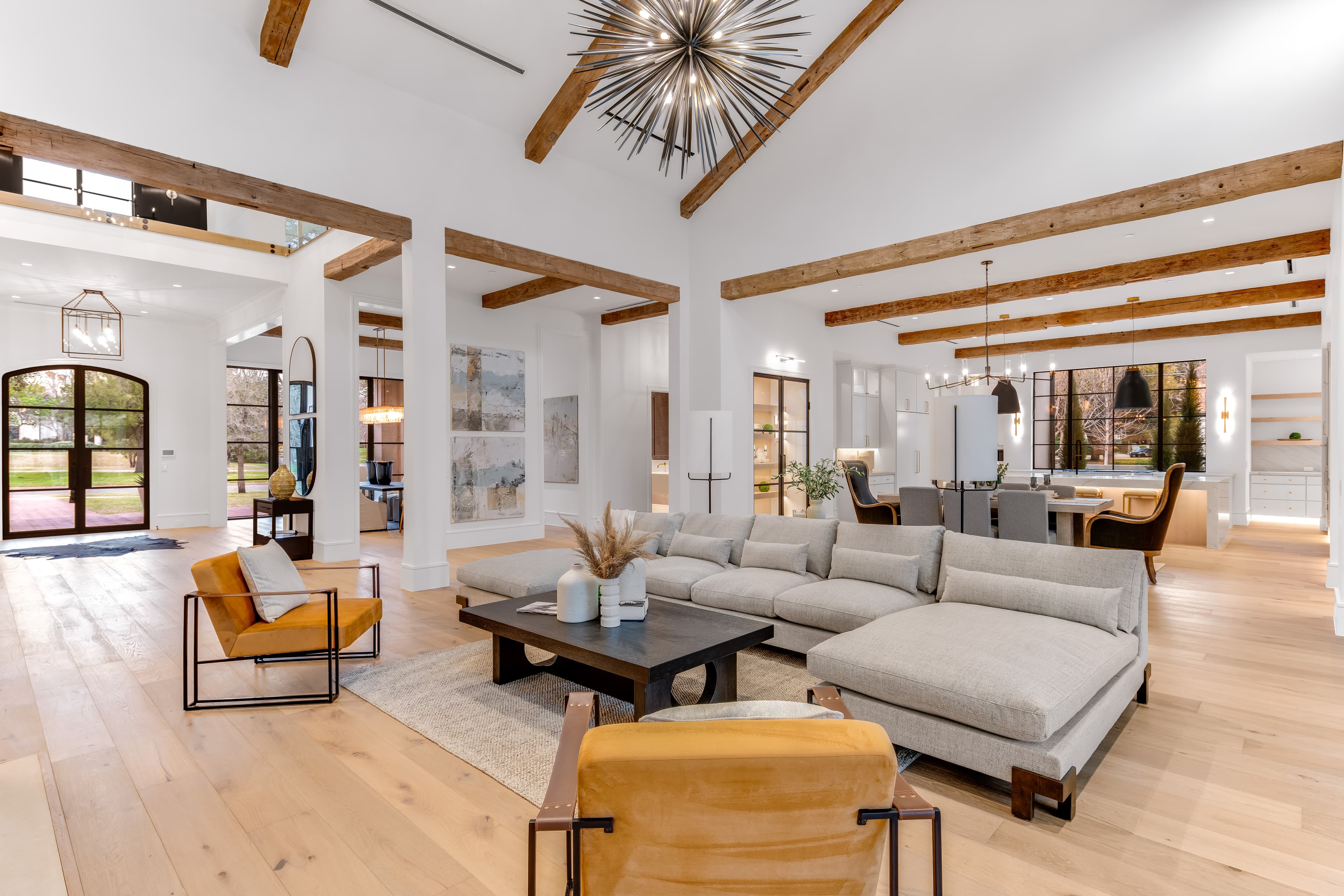 Light-filled interior crafted by Alford Custom Builders